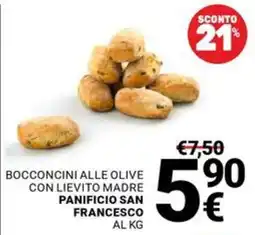 Supermercati Gulliver Bocconcini alle olive con lievito madre Panificio San Francesco offerta