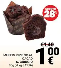 Supermercati Gulliver Muffin ripieno al cacao S. Giorgio offerta