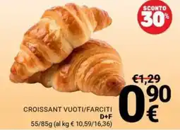 Supermercati Gulliver Croissant vuoti/farciti offerta