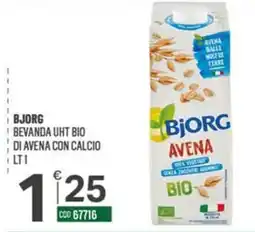 Tutto Risparmio Cash&Carry Bjorg bevanda uht bio di avena con calcio offerta