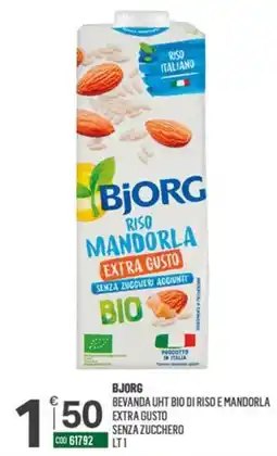 Tutto Risparmio Cash&Carry Bjorg bevanda uht bio di riso e mandorla extra gusto offerta