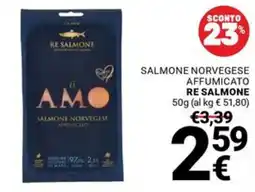 Supermercati Gulliver Salmone norvegese affumicato Re Salmone offerta