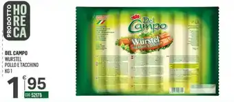 Tutto Risparmio Cash&Carry Del Campo Würstel Pollo e Tacchino offerta
