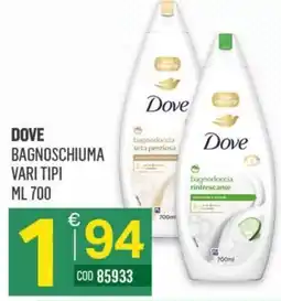 Tutto Risparmio Cash&Carry Dove bagnoschiuma offerta