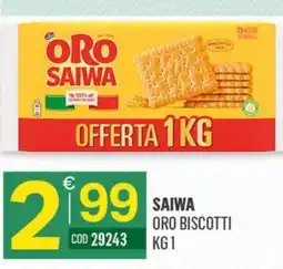 Tutto Risparmio Cash&Carry Saiwa oro biscotti offerta