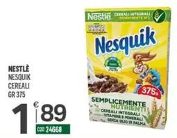 Tutto Risparmio Cash&Carry Nestlé Nesquik Cereali offerta