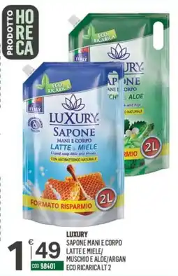 Tutto Risparmio Cash&Carry Luxury Sapone Mani e Corpo Latte e Miele offerta