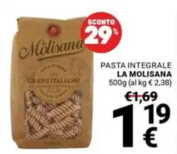 Supermercati Gulliver Pasta integrale La Molisana offerta
