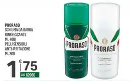 Tutto Risparmio Cash&Carry Proraso schiuma da barba rinfrescante offerta