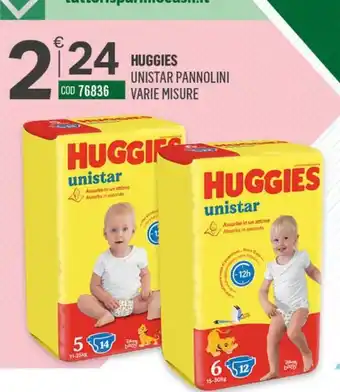 Tutto Risparmio Cash&Carry Huggies unistar pannolini offerta