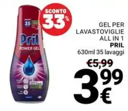 Supermercati Gulliver Gel per lavastoviglie all in 1 Pril offerta