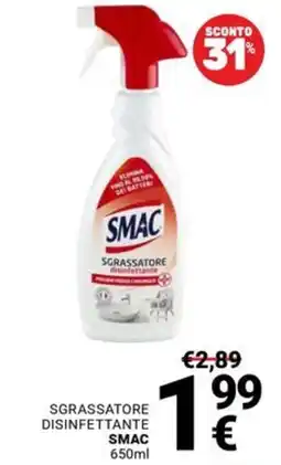 Supermercati Gulliver Sgrassatore disinfettante Smac offerta