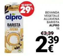 Supermercati Gulliver Beveranda vegetale all'avena barista Alpro offerta