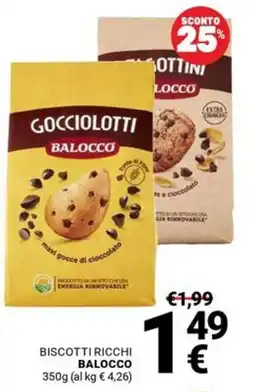 Supermercati Gulliver Biscotti ricchi Balocco offerta