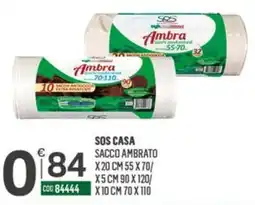 Tutto Risparmio Cash&Carry Sacco ambrato Ambra offerta