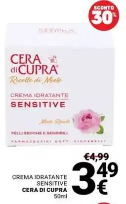 Supermercati Gulliver Crema idratante sensitive Cera di Cupra offerta