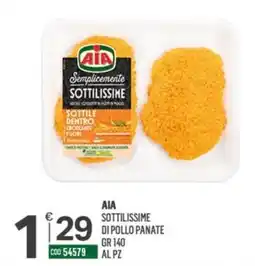Tutto Risparmio Cash&Carry AIA Sottilissime di pollo panate offerta