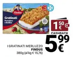 Supermercati Gulliver I gratinati merluzzo findus offerta
