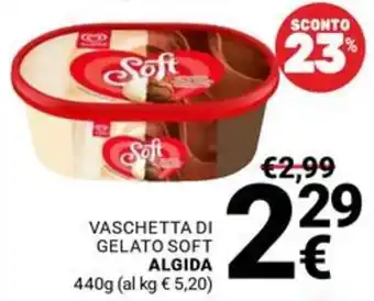 Supermercati Gulliver Vaschetta di gelato soft Algida offerta