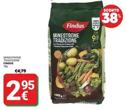 Supermercati Gulliver Minestrone tradizione Findus offerta