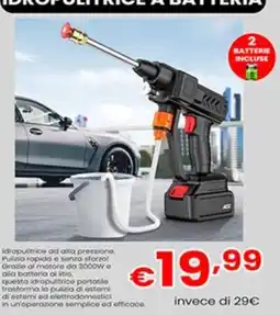Yammo Idropulitrice a batteria offerta