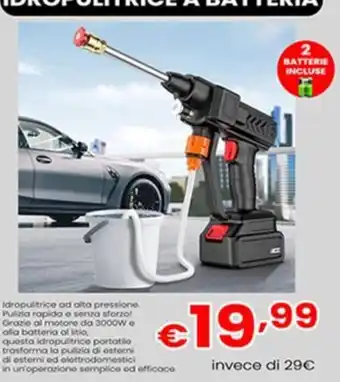 Idropulitrice a batteria