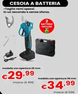 Yammo Cesoia a batteria offerta