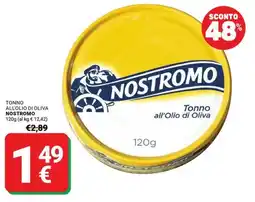 Supermercati Gulliver Tonno all'Olio di Oliva Nostromo offerta