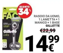 Supermercati Gulliver Rasoio da uomo Gillette Labs offerta