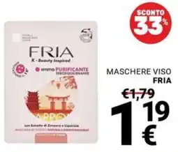 Supermercati Gulliver Maschere viso Fria offerta