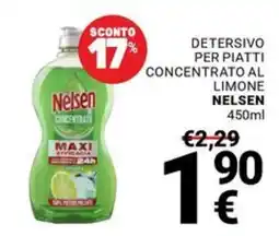 Supermercati Gulliver Detersivo per piatti concentrato al limone Nelsen offerta