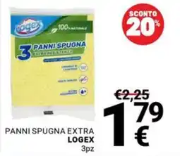 Supermercati Gulliver Panni spugna extra Logex offerta