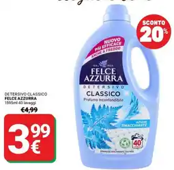 Supermercati Gulliver Detersivo classico Felce Azzurra offerta