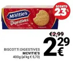 Supermercati Gulliver Biscotti Digestives McVitie's offerta