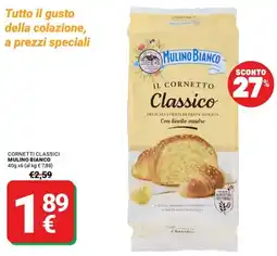 Supermercati Gulliver Cornetti classici Mulino Bianco offerta