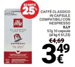 Supermercati Gulliver Caffè classico in capsule ILLY offerta