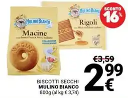 Supermercati Gulliver Biscotti secchi Mulino Bianco offerta