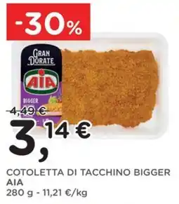 Orvea Cotoletta di tacchino bigger AIA offerta