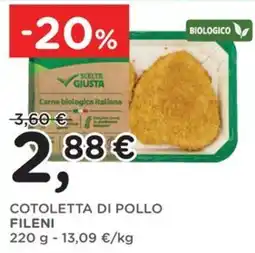 Orvea Cotoletta di pollo Fileni offerta