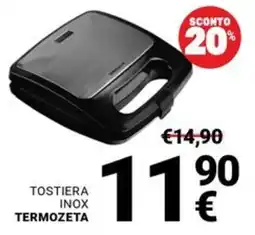Supermercati Gulliver Tostiera inox termozeta offerta