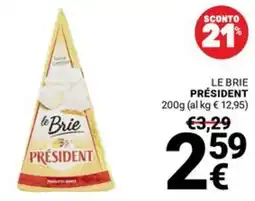 Supermercati Gulliver Le Brie President offerta