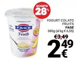 Supermercati Gulliver Yogurt colato Fruits Fage offerta
