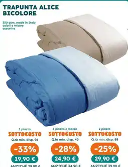 Regina Trapunta Alice Bicolore offerta