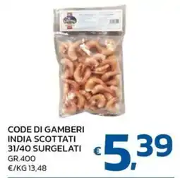 Ok Market Code di gamberi India scottati offerta