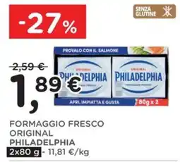 Orvea Formaggio fresco original philadelphia offerta