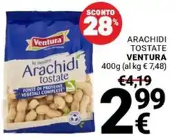 Supermercati Gulliver Arachidi tostate Ventura offerta