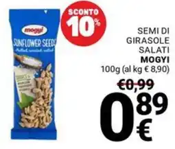 Supermercati Gulliver Semi di girasole salati Mogyi offerta