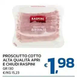 Ok Market Prosciutto cotto alta qualità Raspini offerta