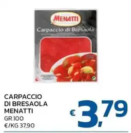Ok Market Carpaccio di bresaola Menatti offerta