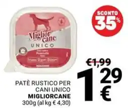Supermercati Gulliver Patè rustico per cani unico MigliorCane offerta